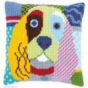 Vervaco, kit coussin Chien coloré (PN0156109)