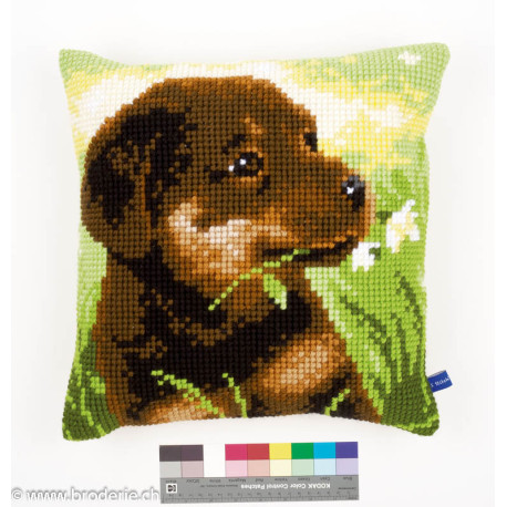 Vervaco, kit coussin Chiot Golden (PN0150689)