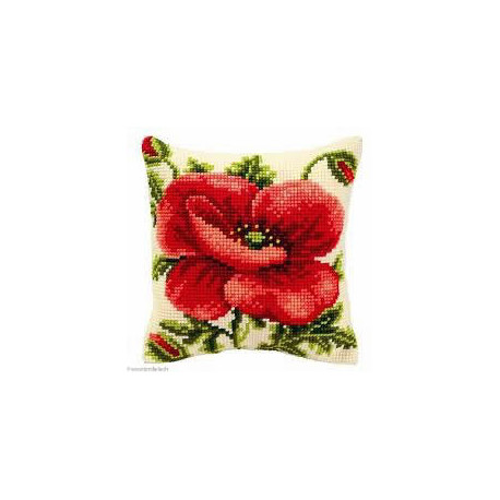 Vervaco, kit coussin Coquelicot élégant (PN0008703)