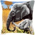 Vervaco, kit coussin Eléphant et éléphanteau (PN0146813)