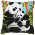 Vervaco, kit coussin Famille de pandas (PN0008513)