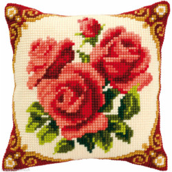 Vervaco, kit coussin Fleurs (PN0008576)