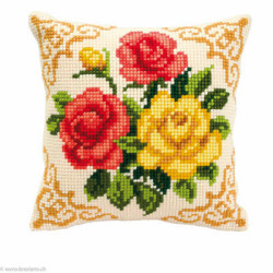 Vervaco, kit coussin Fleurs (PN0008575)