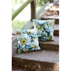 Vervaco, kit coussin Fleurs bleues (PN0149290)