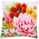 Vervaco, kit coussin Fleurs colorées (PN0184990)