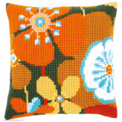 Vervaco, kit coussin Fleurs modernes (PN0156667)