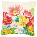 Vervaco, kit coussin Fleurs printanières (PN0163860)