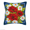 Vervaco, kit coussin Fleurs rouges (PN0008615)