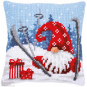 Vervaco, Kit coussin Gnome de Noël en ski (PN0172808)