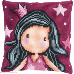 Vervaco, Kit coussin Gorjuss fillette aux étoiles (PN0201825)