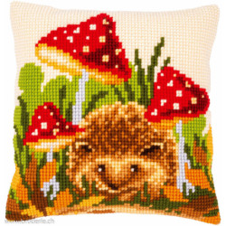 Vervaco, Kit coussin Hérisson et champignons (PN0156378)