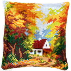 Vervaco, kit coussin maison dans la forêt (PN0146247)