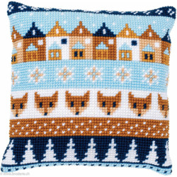 Vervaco, kit coussin Motifs d'hiver (PN0170316)