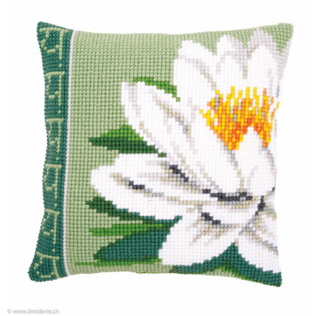 Vervaco, kit coussin Nénuphar blanc (PN0156009)