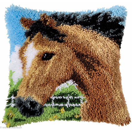 Vervaco, kit coussin noué Cheval (PN0014184)