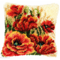 Vervaco, kit coussin noué Coquelicots (PN0155264)