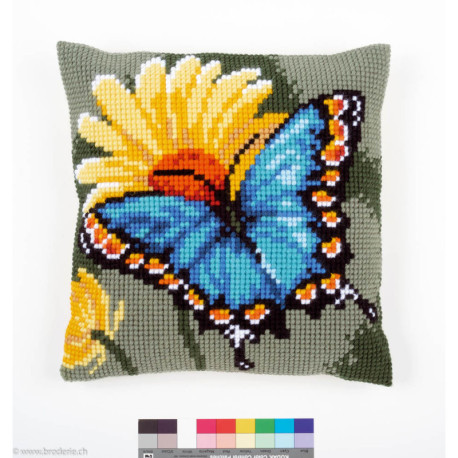 Vervaco, kit coussin Papillon bleu (PN0156041)