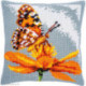 Vervaco, Kit coussin papillon sur fleur orange (PN0198668)