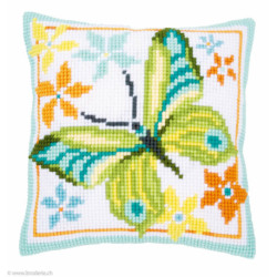 Vervaco, kit coussin Papillons et fleurs (PN0163342)