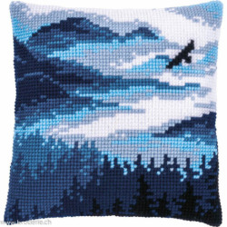 Vervaco, Kit coussin Paysge bleu (PN0201595)