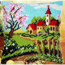 Vervaco, kit coussin Printemps au village (PN0008732)