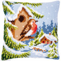 Vervaco, kit coussin Rouge-gorge en hiver (PN0147171)