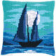 Vervaco, kit coussin Voilier et lune (PN0187488)