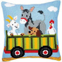 Vervaco, kit coussin Wagon d'animaux (PN0008485)