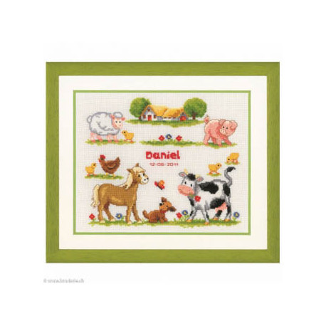 Vervaco, kit Daniel, animaux de ferme (PN0011894)