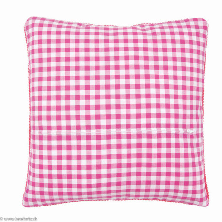 Vervaco, kit dos avec fermeture rose vichy rectangulaire (PN0154660)