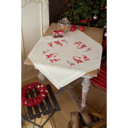 Vervaco, kit imprimé nappe Gnômes de Noël (PN0155211)