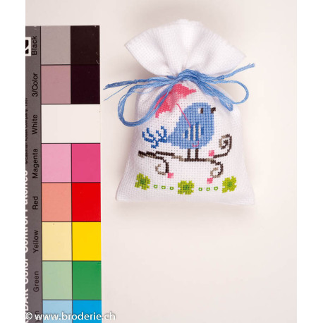 Vervaco, kit sachet oiseau bleu (PN0147230)