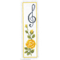 Vervaco, kit signet Rose jaune et clef de sol (PN0003137)