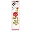 Vervaco, kit signet Rose rouge et piano (PN0003136)