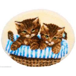 Vervaco, Kit tapis Chatons dans panier (PN0180277)