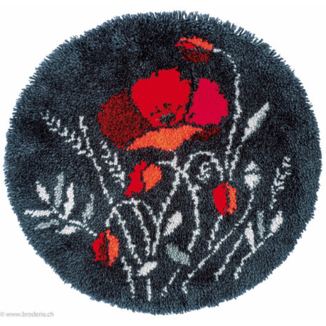 Vervaco, Kit tapis noué Coquelicots (PN0186618)