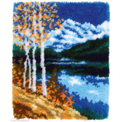 Vervaco, kit tapis noué Paysage d'automne (PN0172585)