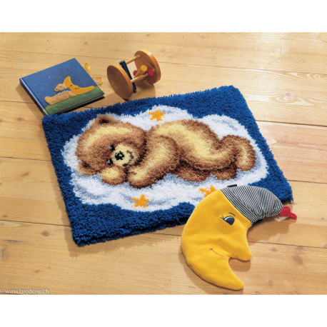 Vervaco, kit tapis noué Un ours dormant (PN0014291)