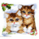 Vervaco, kit coussin chatons dans la neige (PN0145251)