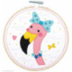 Vervaco, Kit d'artisanat avec feutrine Flamingo (PN0186176)