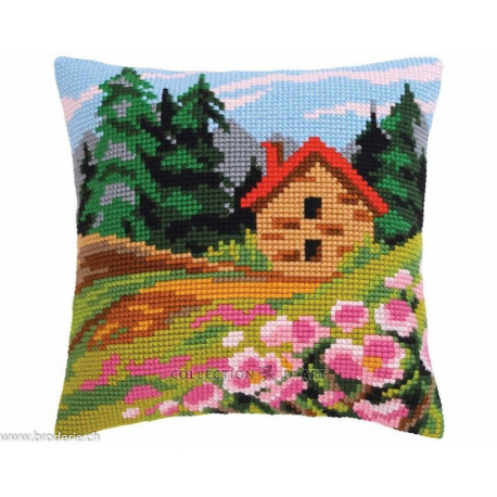 Collection d'Art, kit coussin Cottage on the edge (CADE5462)