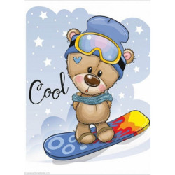 Collection d'Art, kit diamant carte Snowboarder (CADCCF021)