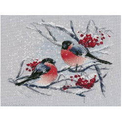 Oven, kit Bullfinches on the mountain ash (OV1522)