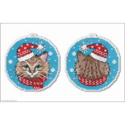 Oven, kit canevas plastique Christmas Cat (OV1136)