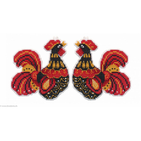 Oven, kit Christmas tree decoration. Rooster (OV1449)