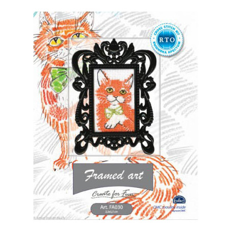 RTO, kit miniature avec cadre, Chat roux (RTOFA030)