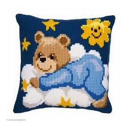 Vervaco, kit coussin Ours bleu sur un nuage (PN0008573)