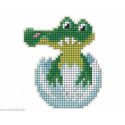 Collection d'Art, kit diamant magnet bébé crocodile (CADCM006)