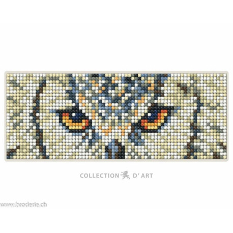 Collection d'Art, kit diamant magnet regard de chouette (CADCM040)