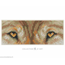 Collection d'Art, kit diamant magnet regard de lion (CADCM045)